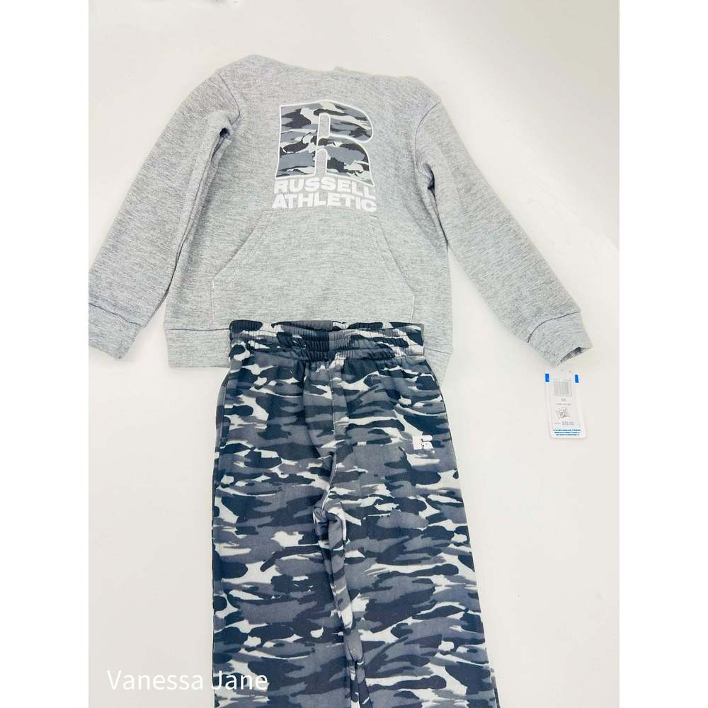 Russell Athletic Boys Hoodie and Pants 2-Pc Set, Size 5/6